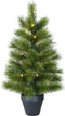 Black Box Trees Glendon Kunstkerstboom in Pot met 20 LED lampjes - H60 x Ø33 cm - Groen