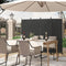Woltu Paravent Ruimteverdeler & Privacy Scherm 4-Delig Donkergrijs - 223 x 177 cm - Opvouwbare
