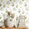 Noordwand - Behang - Blooming - Garden - 6 - Flowers - and - Plants - wit - en - groen