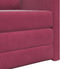 vidaXL - Vloersofa - Bed - 2-in-1 - Wijnrood - 74x77x81 - cm - Velvet