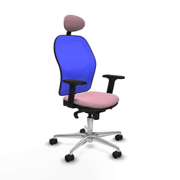 Piqueras y Crespo 2D086N1 - Bureaustoel - Verstelbare hoogte met armleuning - Roze