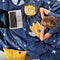Dekbedovertrek set HappyFriday Mr Fox Starspace Multicolour Bed van 80/90 2 Onderdelen
