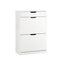 SoBuy FSR180-W - Schoenenkast - 2 Kleppen 1 Lade - Wit