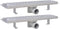 vidaXL - Doucheafvoer - 2 - st - rechthoekig - golf - 730x140 - mm - roestvrij - staal