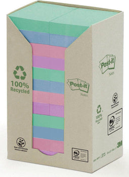 Memoblok post-it 653rpt 38x51mm rainbow pastel