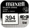 Maxell 18289600 - Horloge batterij SR936SW 394 - Zilver oxide (10 stuks)