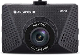 AGFA PHOTO Photo Realimove KM600 - Caméra Embarquée Voiture / Dash Cam (720P, Écran 2'', Enregistrement en boucle, Détection de mouvement, Surveillance stationnement) Noir