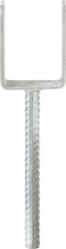 vidaXL Grondankers 6 st 7x6x30 cm gegalvaniseerd staal zilverkleurig