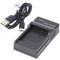 Panasonic DMW-BLG10 DMW-BLE9 DMW-BLH7E - USB Oplader - Micro USB - Zwart