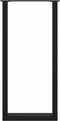 vidaXL - Salontafelpoten - 2 - st - U-vormig - 40x(100-101) - cm - staal - zwart