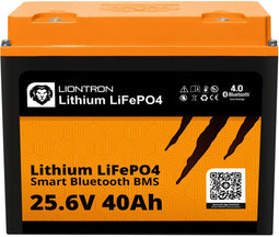 LIONTRON LiFePO4 batterij Smart BMS 25.6V, 40Ah - volledige vervanging voor 24 volt loodbatterijen