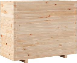 vidaXL - Plantenbak - 90x40x72 - cm - massief - grenenhout