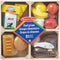 Melissa & Doug Voedselgroepen - Houten speelgoedeten met 21 stuks en 4 kratjes - Leerzaam fantasiespel (set van 21)