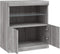 vidaXL - Dressoir - met - LED-verlichting - 60x37x67 - cm - grijs - sonoma - eiken