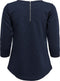 JDY - SAGA 34 ZIP TOP JRS NOOS - Driekwart mouwen - Ronde hals