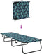 vidaXL - Vouwbare - Ligbed - 2 - stuks - Draagbaar - Bladpatroon - 600D - Oxford - Stof