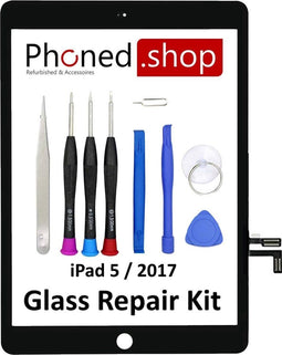 Phoned® iPad 5 / 2017 - Scherm Reparatiekit - Hoge Kwaliteit Digitizer 9,7 inch - Zwart