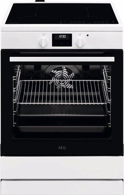 AEG CIB6642ABW - Elektrisch fornuis - Inductiekookplaat met stoomfunctie - Wit