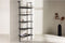 Hioshop Caracas - Wandkast 5 planken - Zwart staal - 183 cm hoog (1 stuk)
