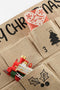 House of Seasons Adventskalender - L85 x B50 cm - Jute - Bruin