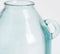Mica Decorations Sitia Fles Vaas - H26 x Ø21 cm - Gerecycled Glas - Lichtblauw