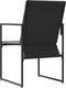 vidaXL - Tuinstoelen - met - Kussens - 4 - stuks - Zwart - Textilene