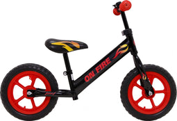 AMIGO On Fire - Loopfiets 12 inch - Jongens - Zwart