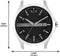 Armani Exchange AX2101 - Herenhorloge 46 mm - Zwart lederen band - Zilverkleurig