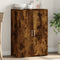 vidaXL - Dressoir - 60x31x84 - cm - bewerkt - hout - gerookt - eikenkleurig