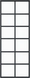 vidaXL - Schuifdeur - met - beslag - 76x205 - cm - aluminium - en - ESG-glas