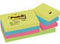 Post-it® Zelfklevend Notitieblok, 38 x 51 mm, Energetic Kleuren (pak 12 blokken)