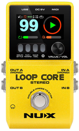 NU-X | Loop Core Stereo pedaal met HD LCD-kleurendisplay