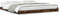 vidaXL - Bedframe - bewerkt - hout - metaal - gerookt - eikenkleurig - 180x200 - cm