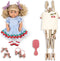Konges Sløjd Delphine Doll Gift Set/Pop met Poppenwagen - Cherry