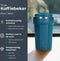 Castagnola Thermosbeker - Koffiebeker To Go - Dubbelwandig - 380 ML - RVS - Blauw - Octagon