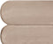 LESSAY - Tweepersoonsbed - Taupe - 180 x 200 cm - Fluweel