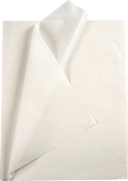 Tissuepapier - Zijdepapier - Crepepapier - Vloeipapier - Wit - Verpakken - Decoreren - Knutselen - 50x70 cm - 14 gram - 10 vellen