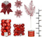 House of Seasons Kerstboom Decoratie Set - 100 Stuks - Rood (100 stuks)