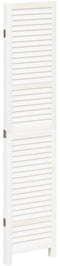 vidaXL - Kamerscherm - met - 3 - panelen - massief - paulowniahout - wit