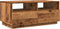 vidaXL - Salontafel - met - LED-verlichting - 90x49x40 - cm - oud - houtkleurig