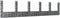 vidaXL - Schanskorf - U-vormig - met - 6 - palen - 620x20x150 - cm - ijzer
