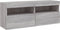 vidaXL - Tv-wandmeubel - met - LED-verlichting - 100x30x40 - cm - grijs - sonoma