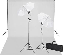vidaXL - Studioset - met - witte - achtergrond - en - lampen - 600x300 - cm