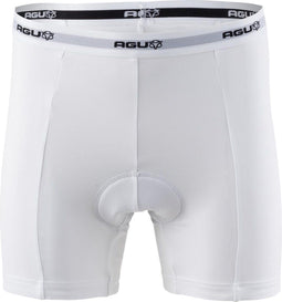AGU Essential - Fietsonderbroek Heren met Zeem - Ademend Polyester - Wit - L