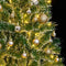 vidaXL - Kunstkerstboom - met - 300 - LED's - kerstballen - en - sneeuw - 240 - cm
