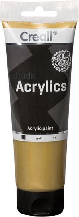 Acrylverf Creall Studio Acrylics 19 goud - 4 stuks