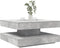 vidaXL - Salontafel - 360 - graden - draaibaar - 70x70x34,5 - cm - betongrijs