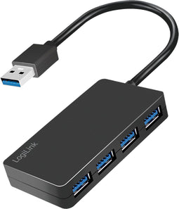 LogiLink UA0396 - USB Hub - 4x USB 3.2 Gen 1 - Zwart