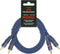 Renegade REN1RCA - Cinch-kabel - Dubbel afgeschermd 1 m - Blauw
