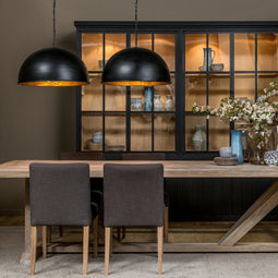 Atmooz - Hanglamp Doyle - Industrieel - Woonkamer / Slaapkamer / Eetkamer - Plafondlamp - Hoogte 135cm - Metaal